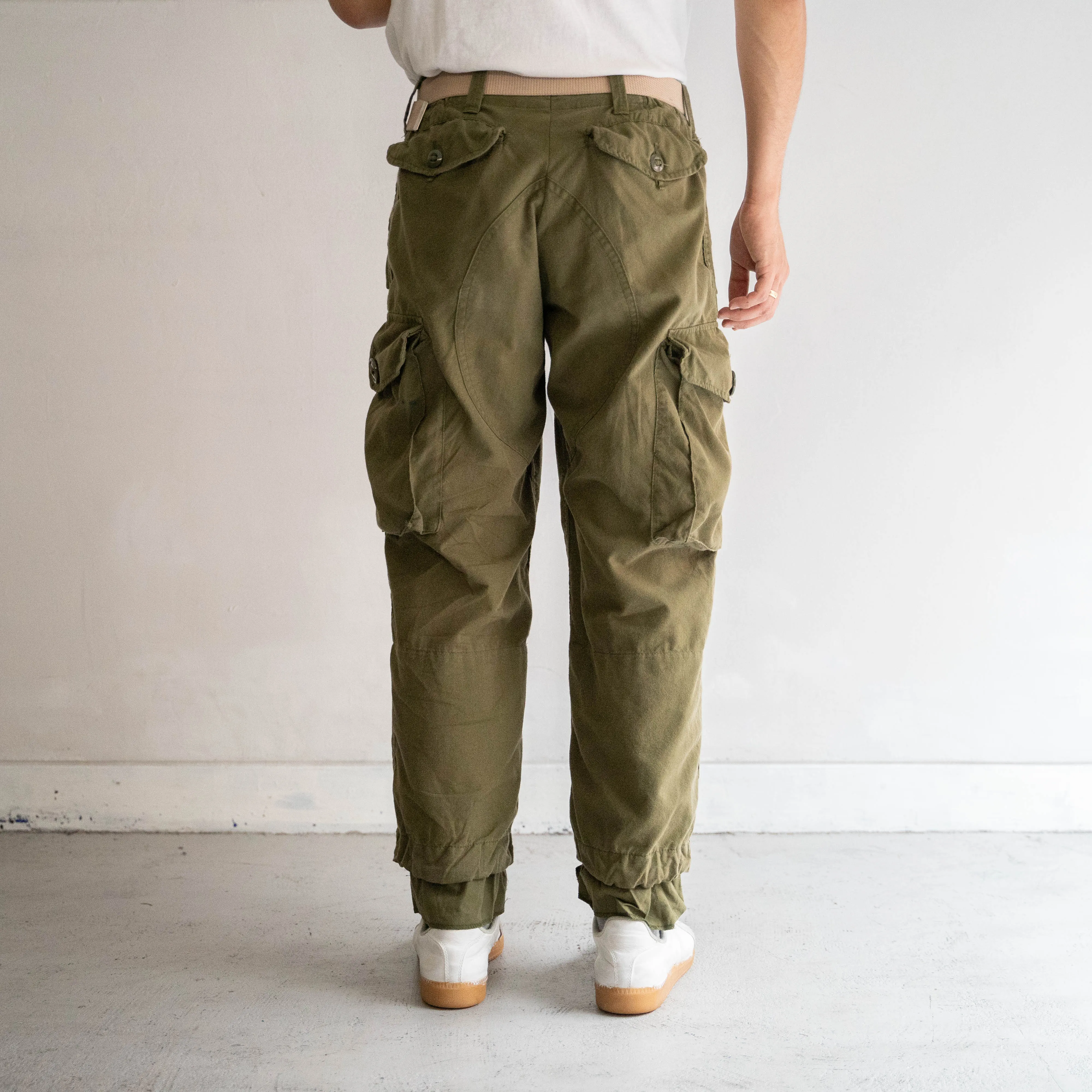 1990-00s Canada light weight cargo pants 'CADETS CANADA'