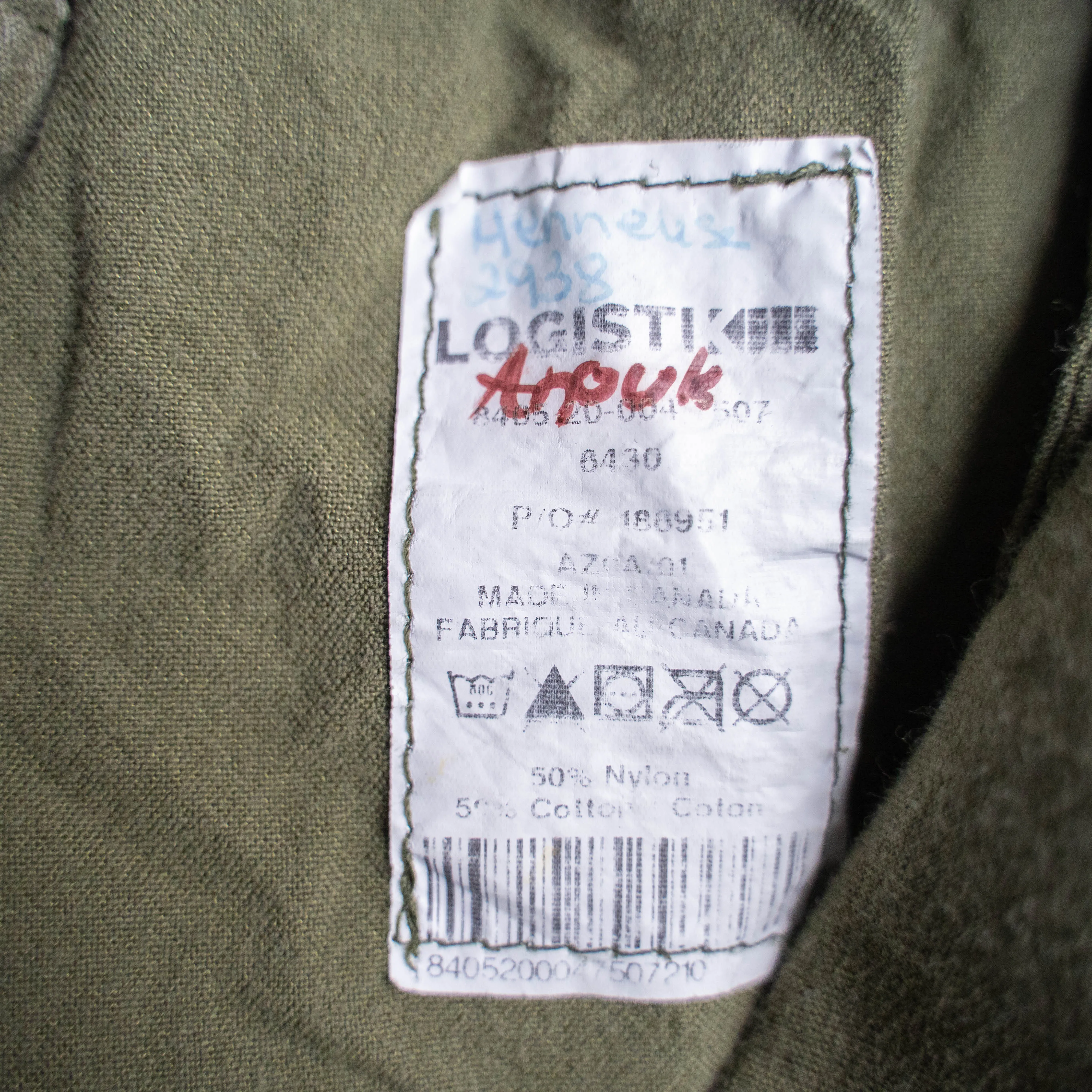 1990-00s Canada light weight cargo pants 'CADETS CANADA'