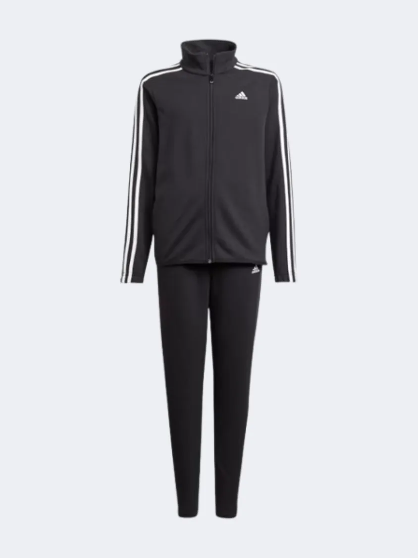 Adidas Fitted Boys Sportswear Suit Black/White