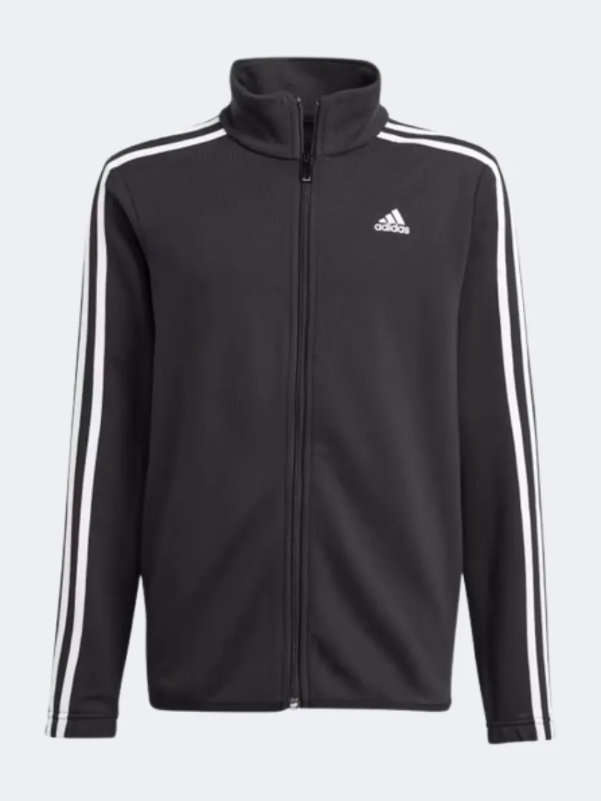 Adidas Fitted Boys Sportswear Suit Black/White