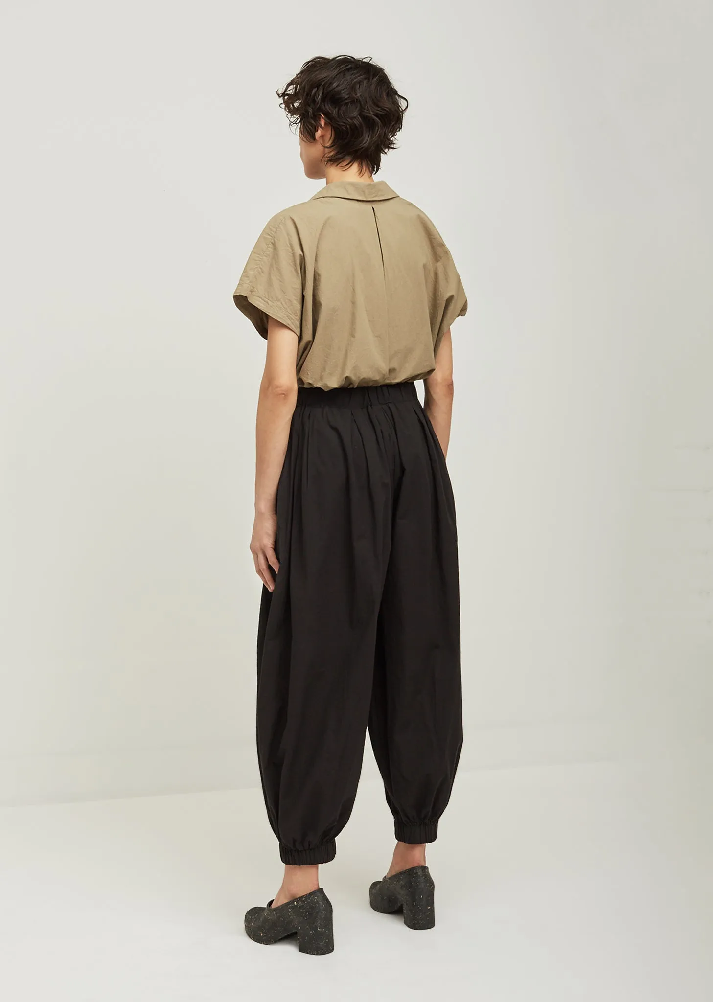 Akari Pleated Cotton Pants