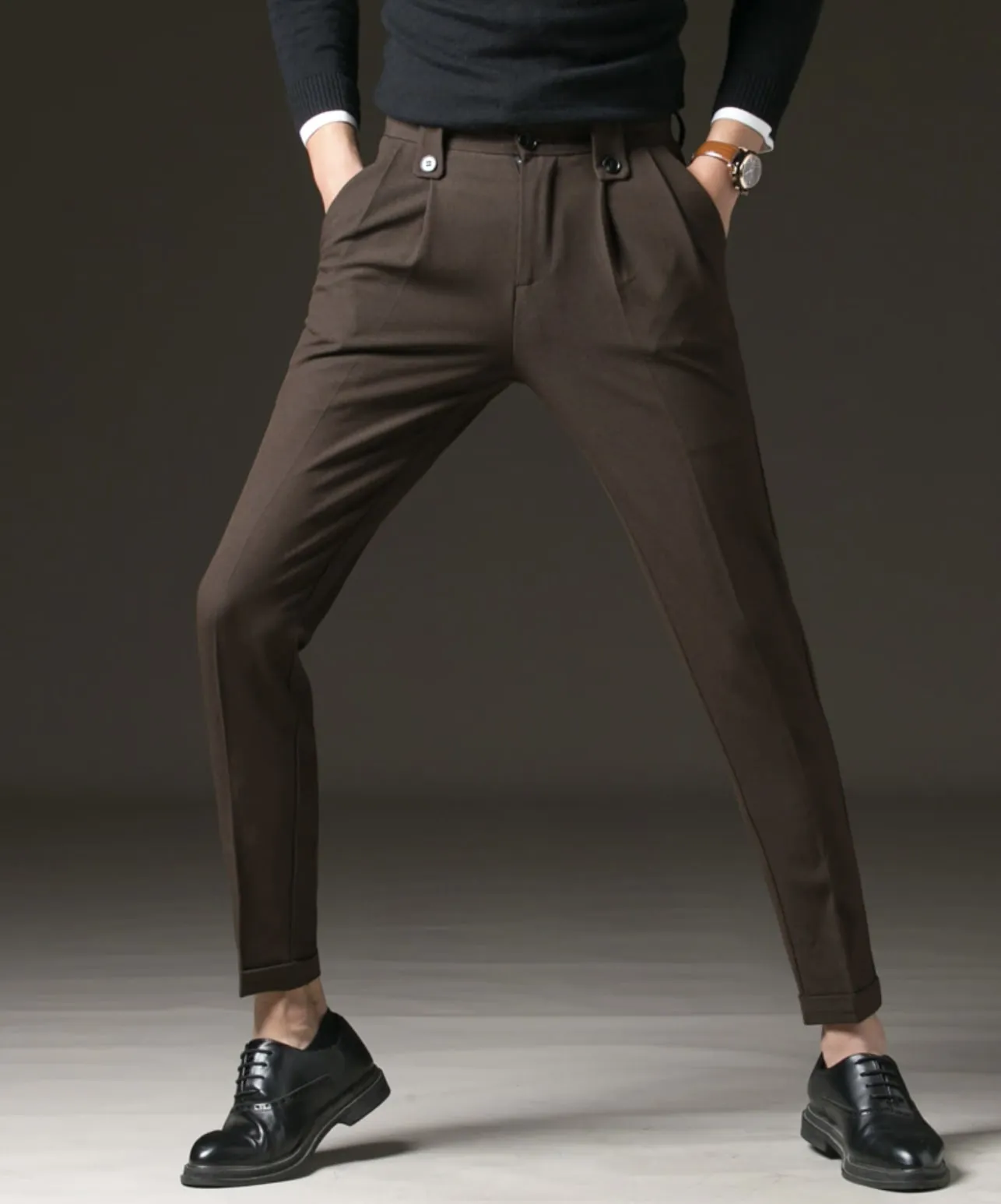 Antonios Casual Carrot-Fit Pants