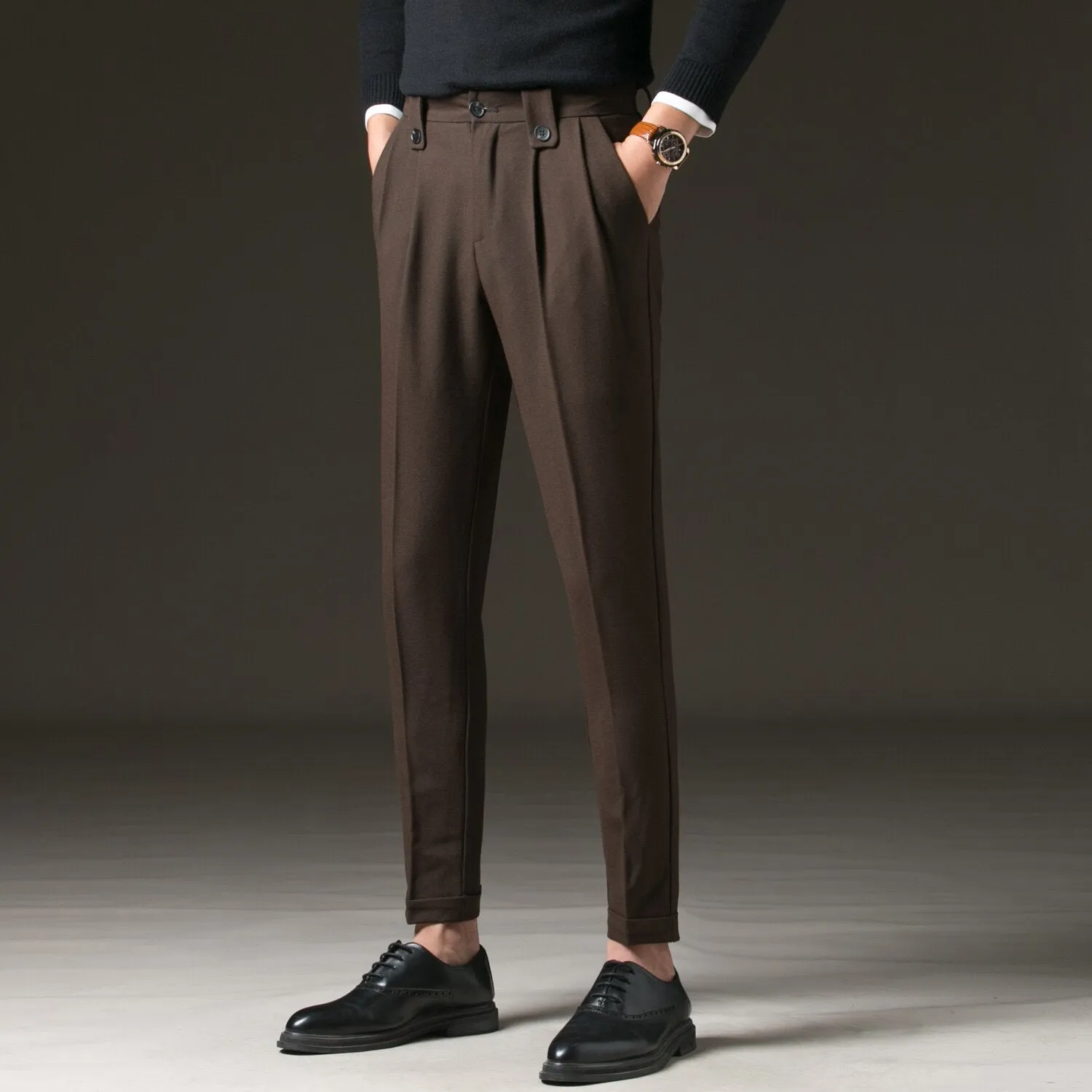 Antonios Casual Carrot-Fit Pants