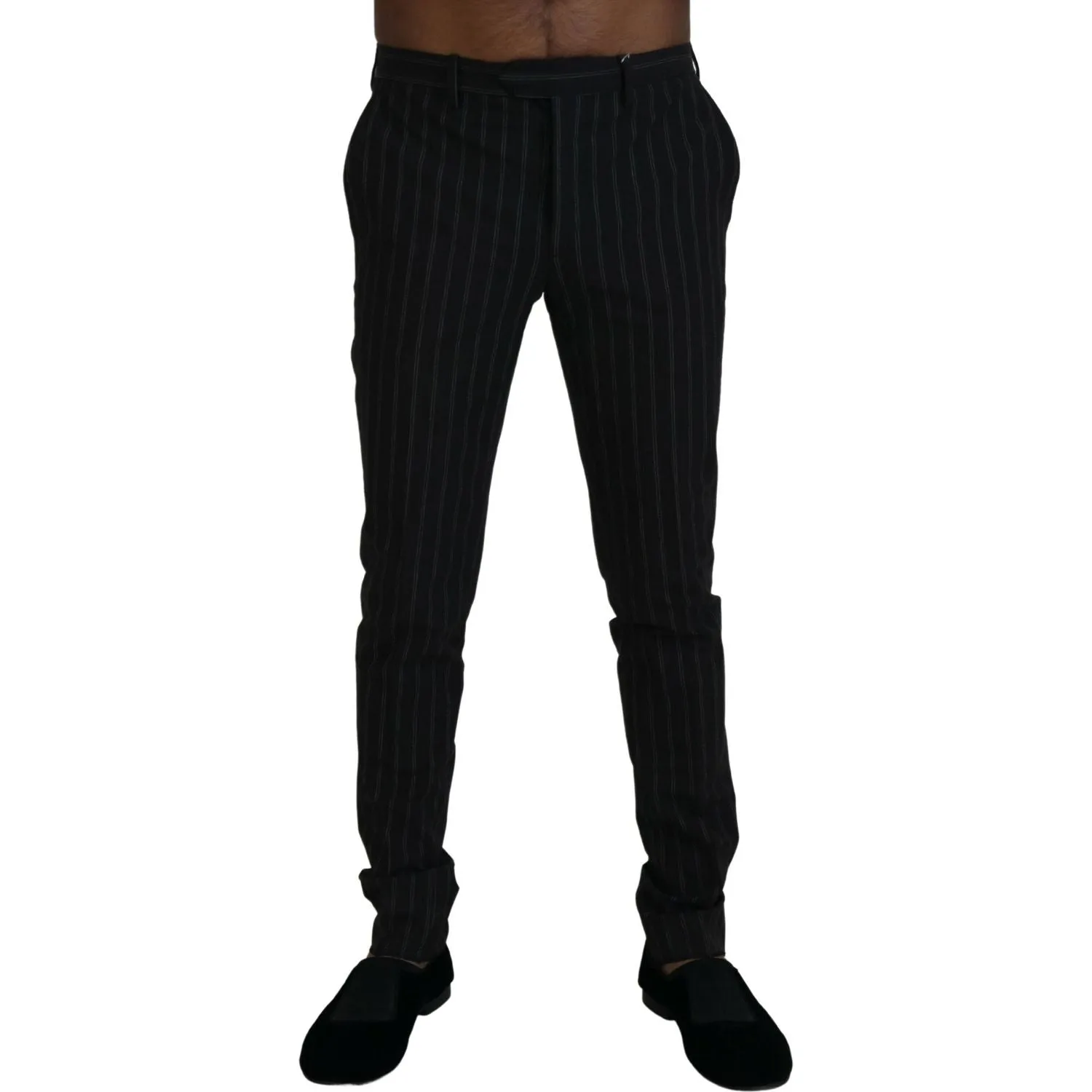 BENCIVENGA Elegant Striped Viscose Dress Pants for Men