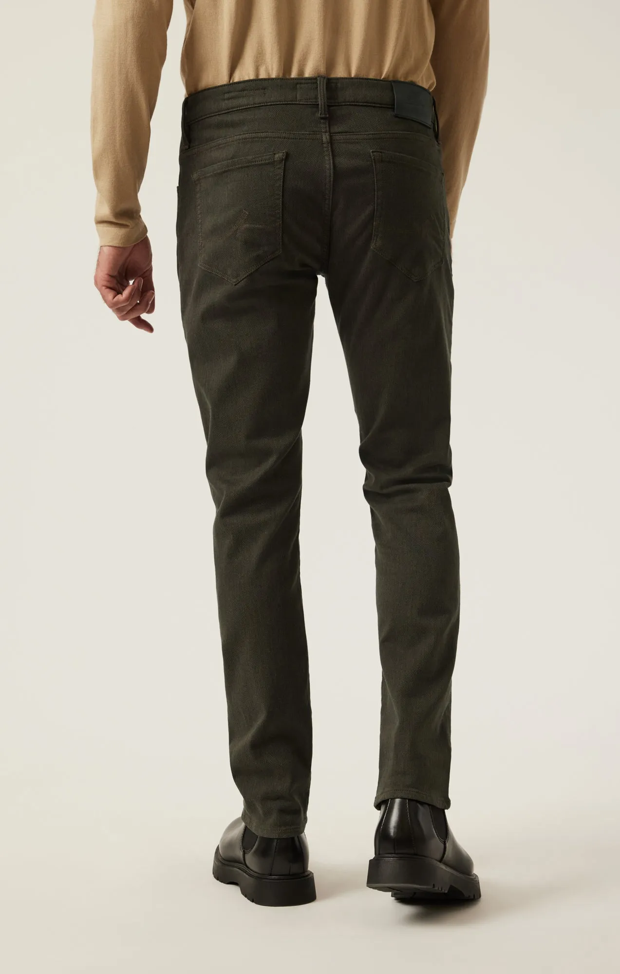 Courage Straight Leg Pants in Rifle Green Diagonal