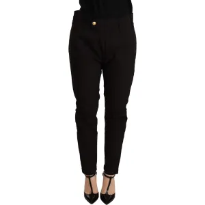 CYCLE Elegant Black Baggy Cotton Pants