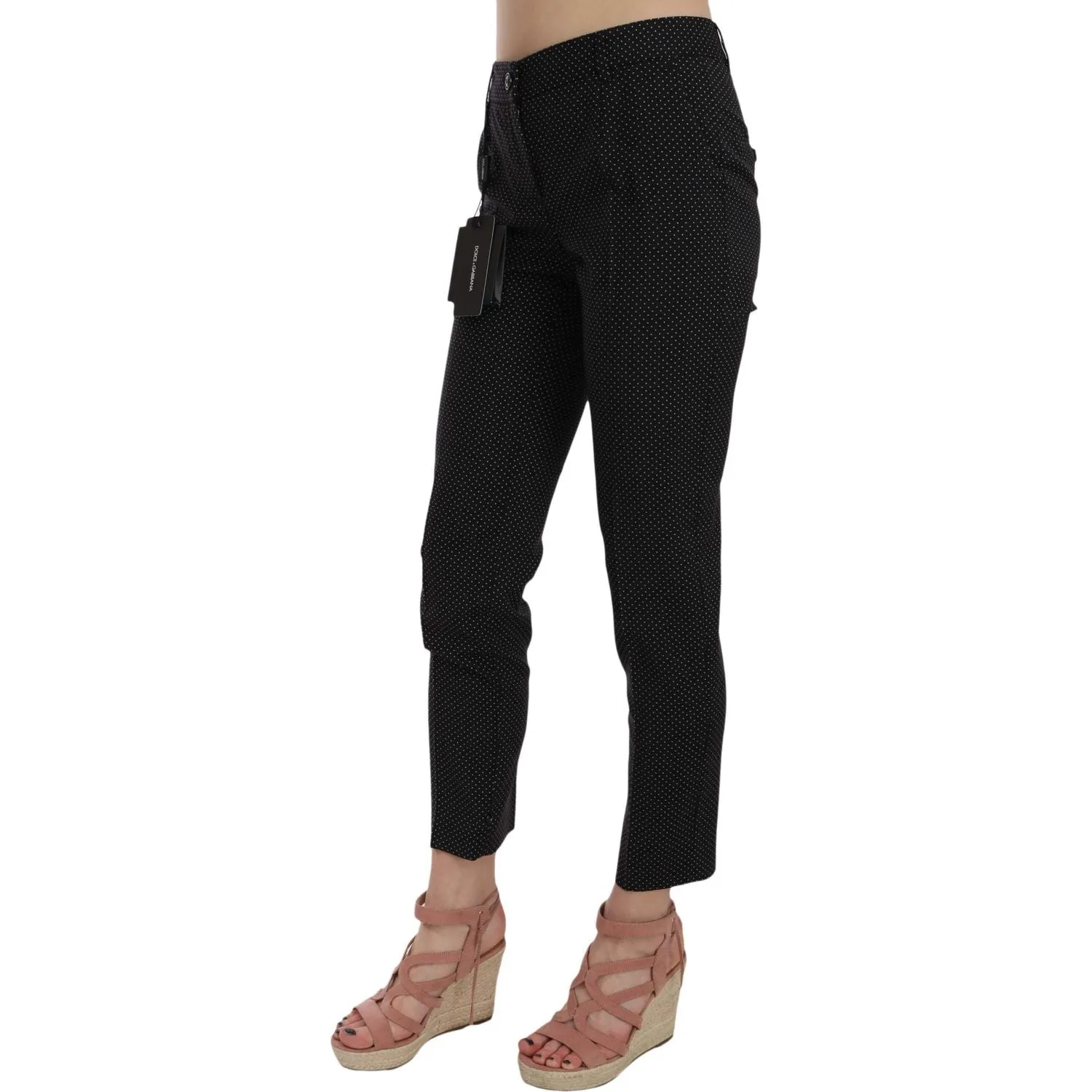 Dolce & Gabbana Elegant Black Virgin Wool Trousers