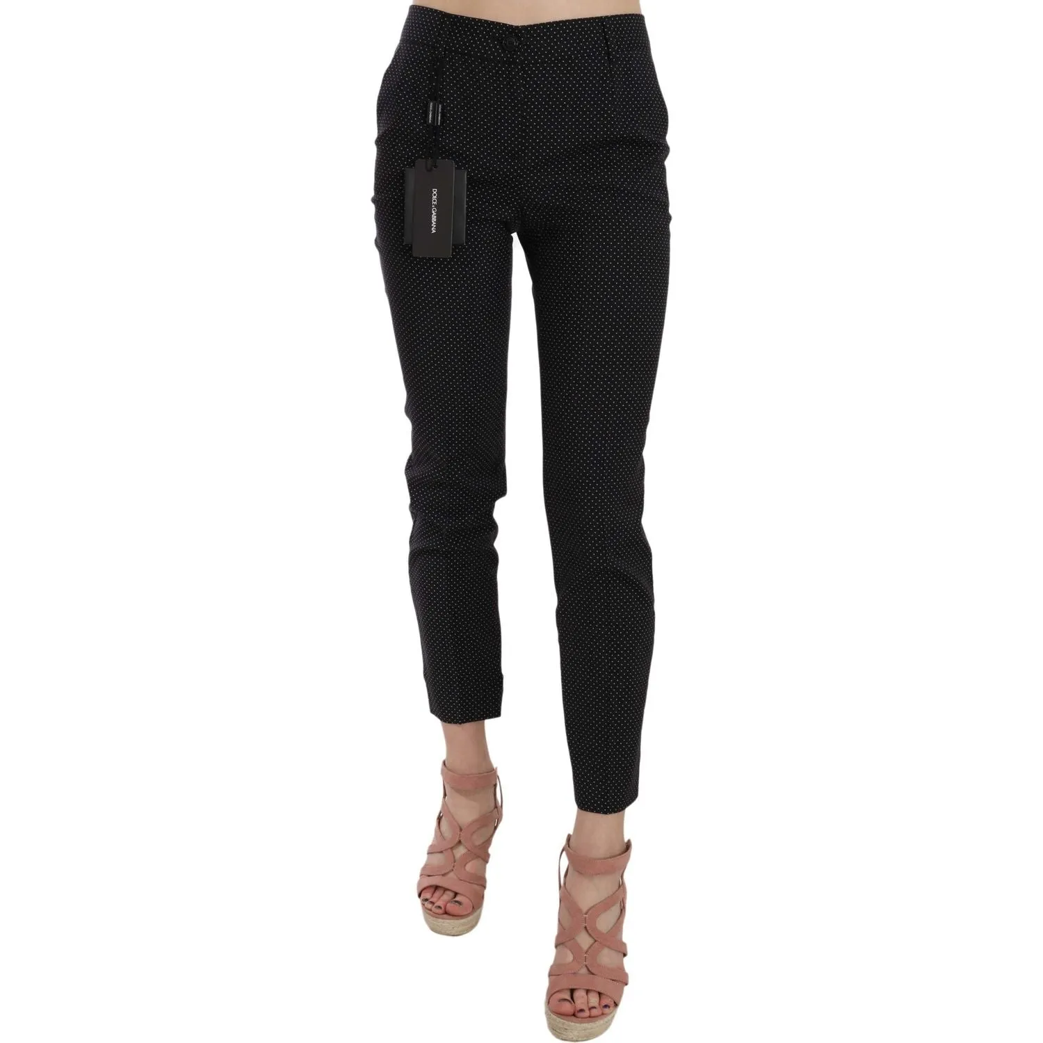 Dolce & Gabbana Elegant Black Virgin Wool Trousers