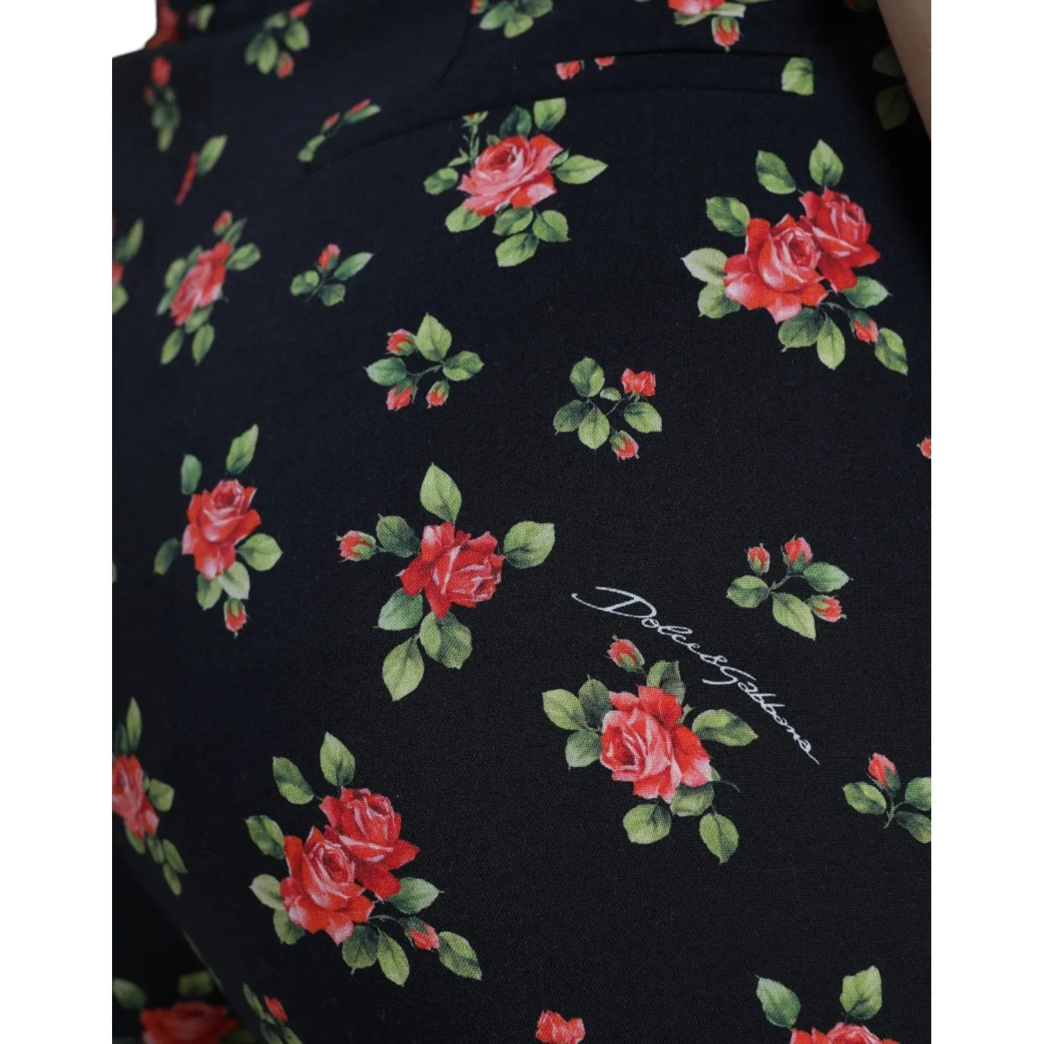 Dolce & Gabbana Elegant High-Waist Floral Tapered Pants