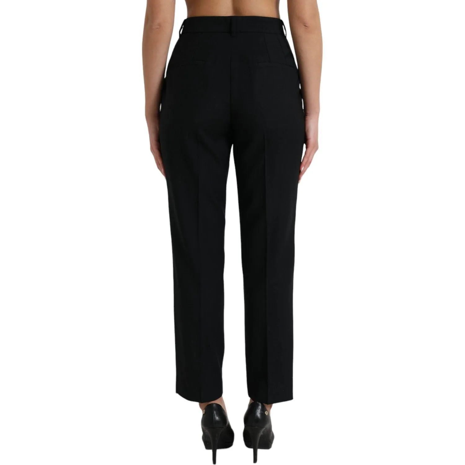 Dolce & Gabbana Elegant High Waist Wool Pants