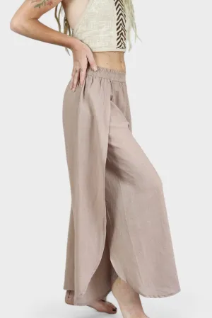 Dusty Rose Jute Fly Away Trousers