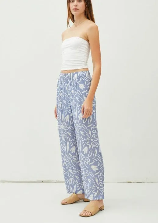 FINAL SALE - Cute & Classic Blue Printed Pants