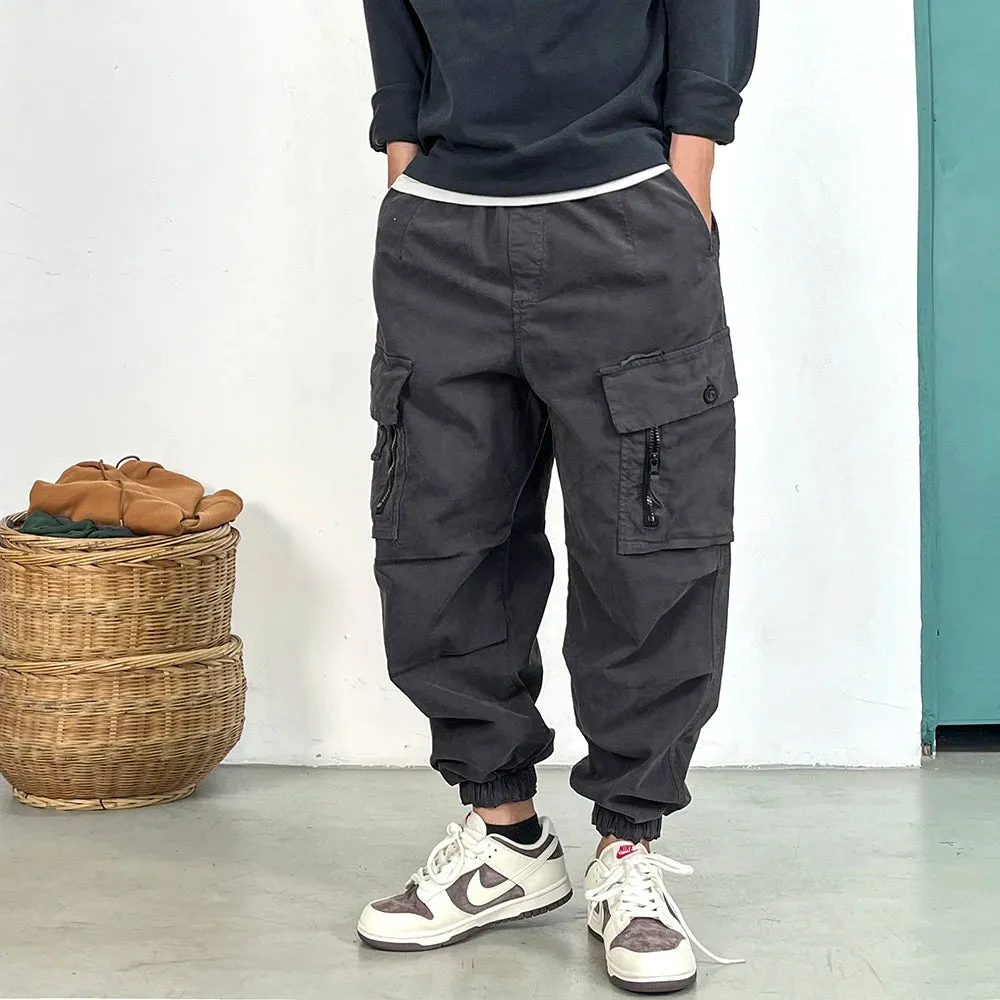 High Quality Loose Tactical Cargo Pants for Men - Casual Joggers with Multi-pocket Design