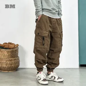 High Quality Loose Tactical Cargo Pants for Men - Casual Joggers with Multi-pocket Design