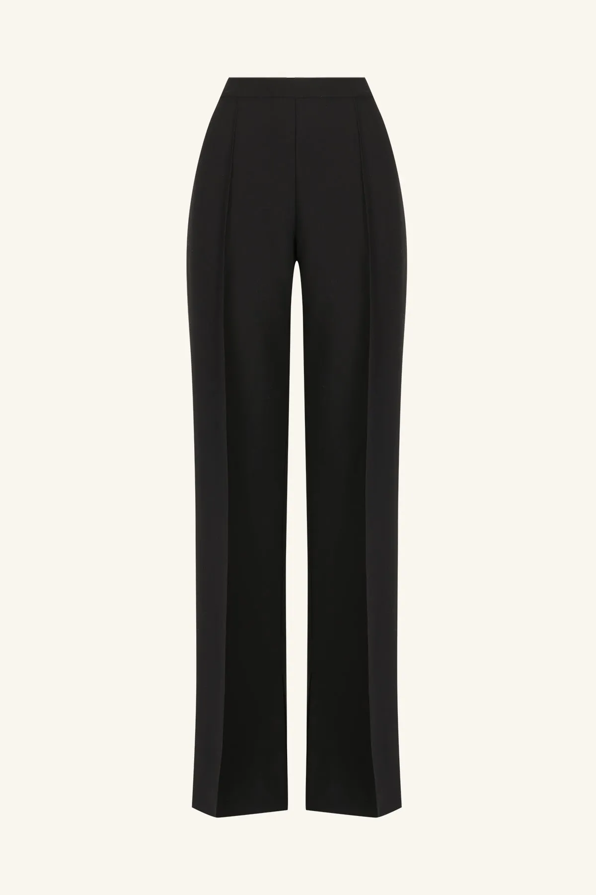 IRENA PINTUCK STRAIGHT LEG PANT - BLACK