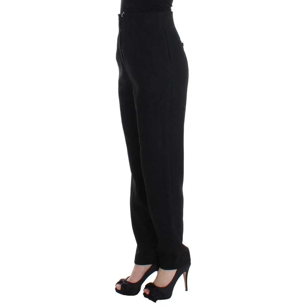 KAALE SUKTAE Elegant High-Waist Black Pants