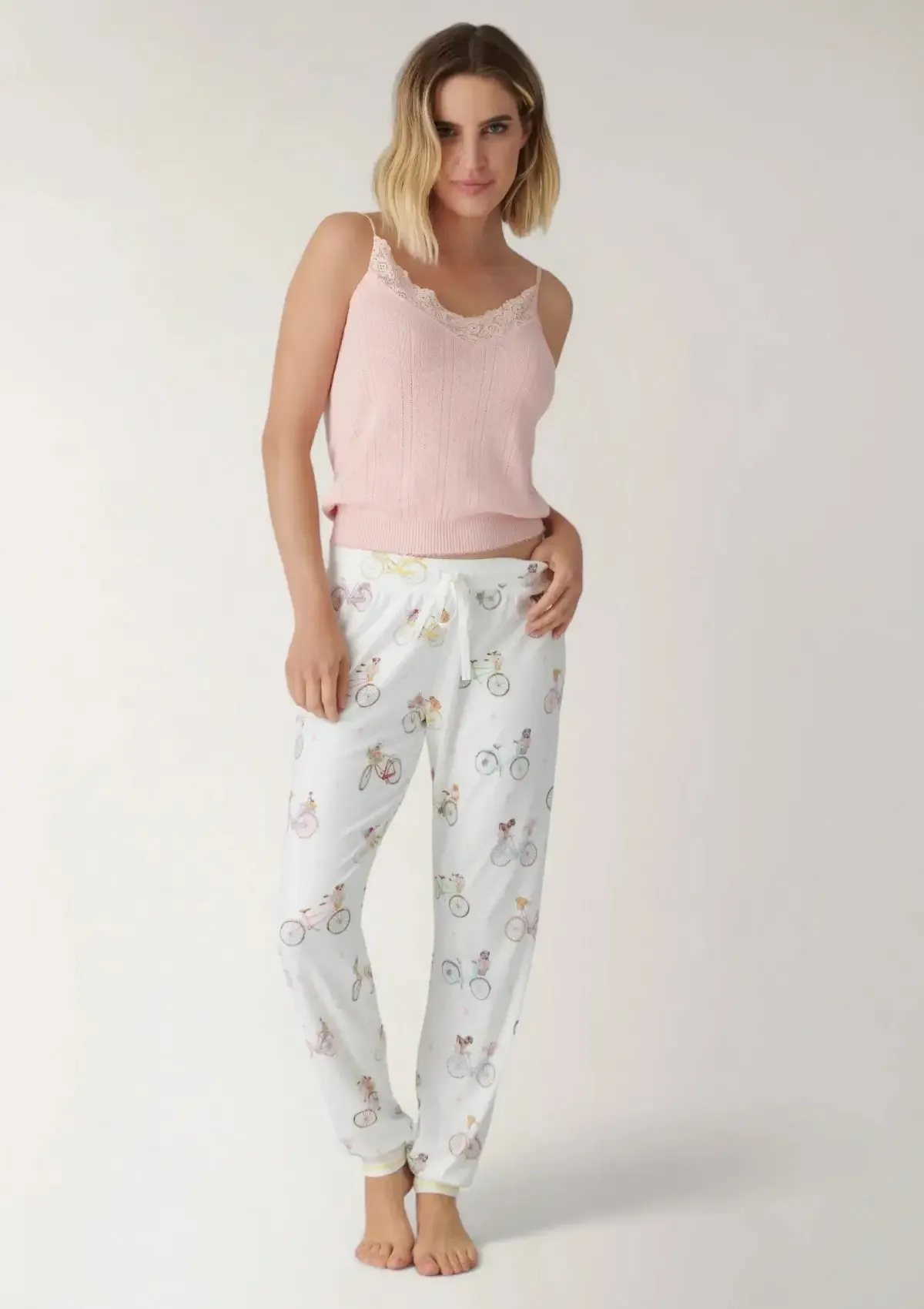 Laila Jam Pant Floral Market - Ivory