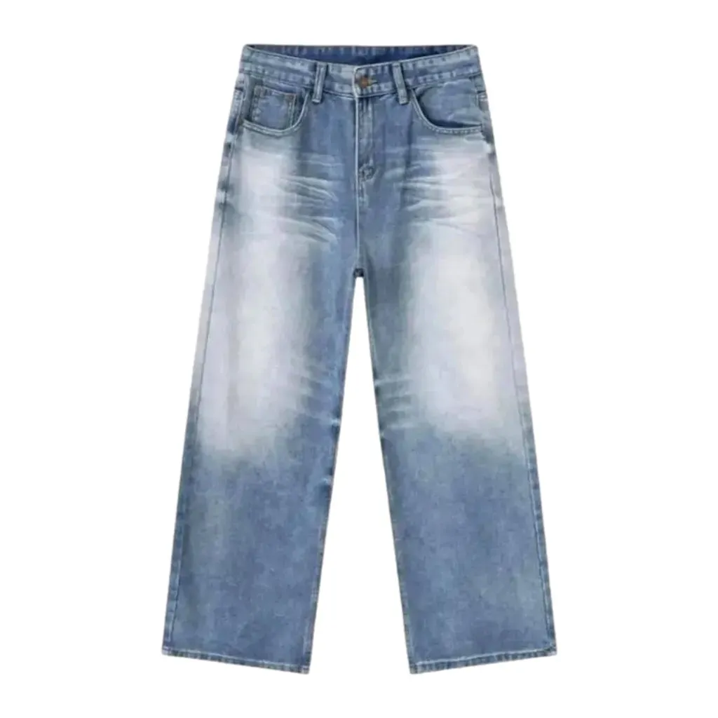 Light wash stylish men's jeans