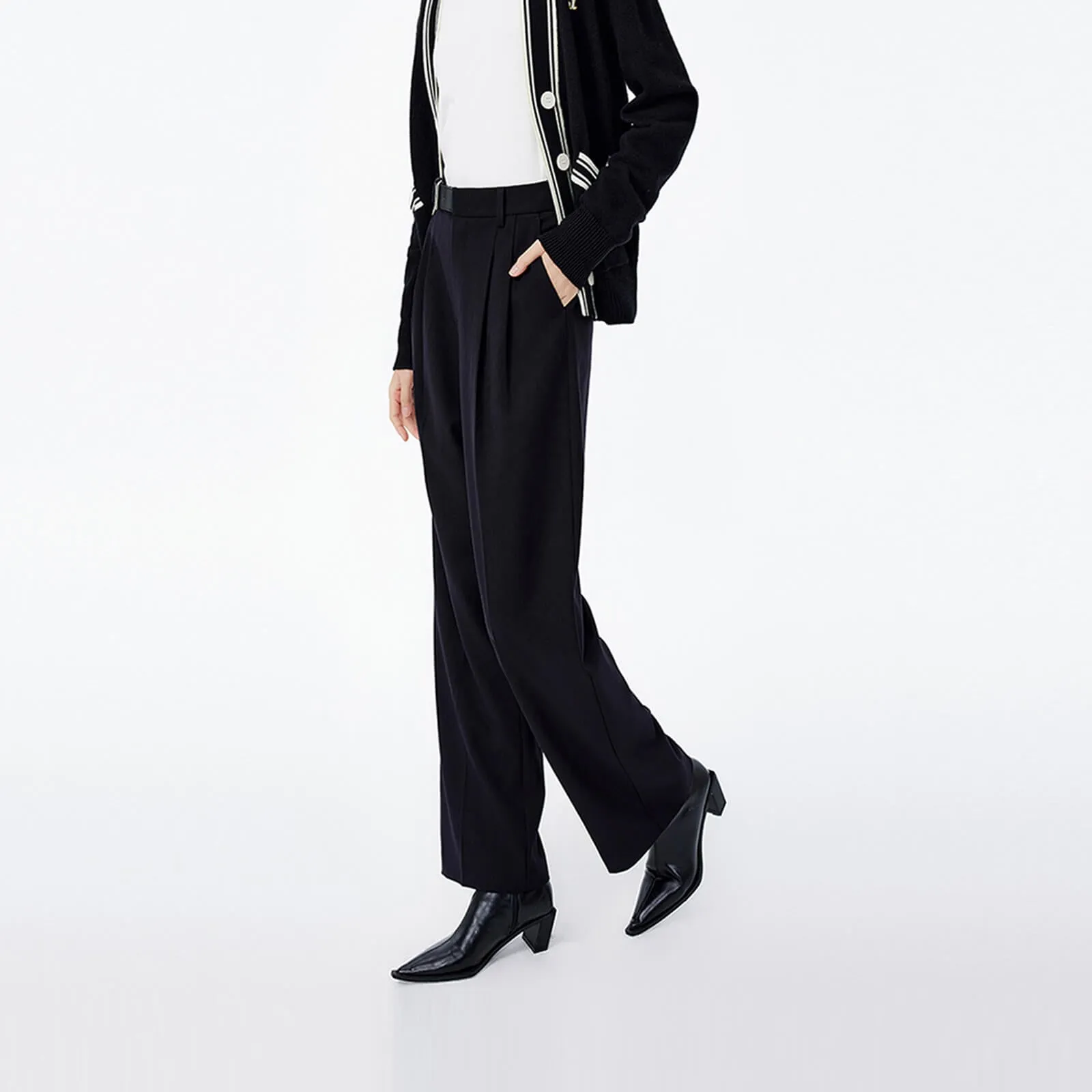 LILY Asymmetrical Suit-Style Casual Pants