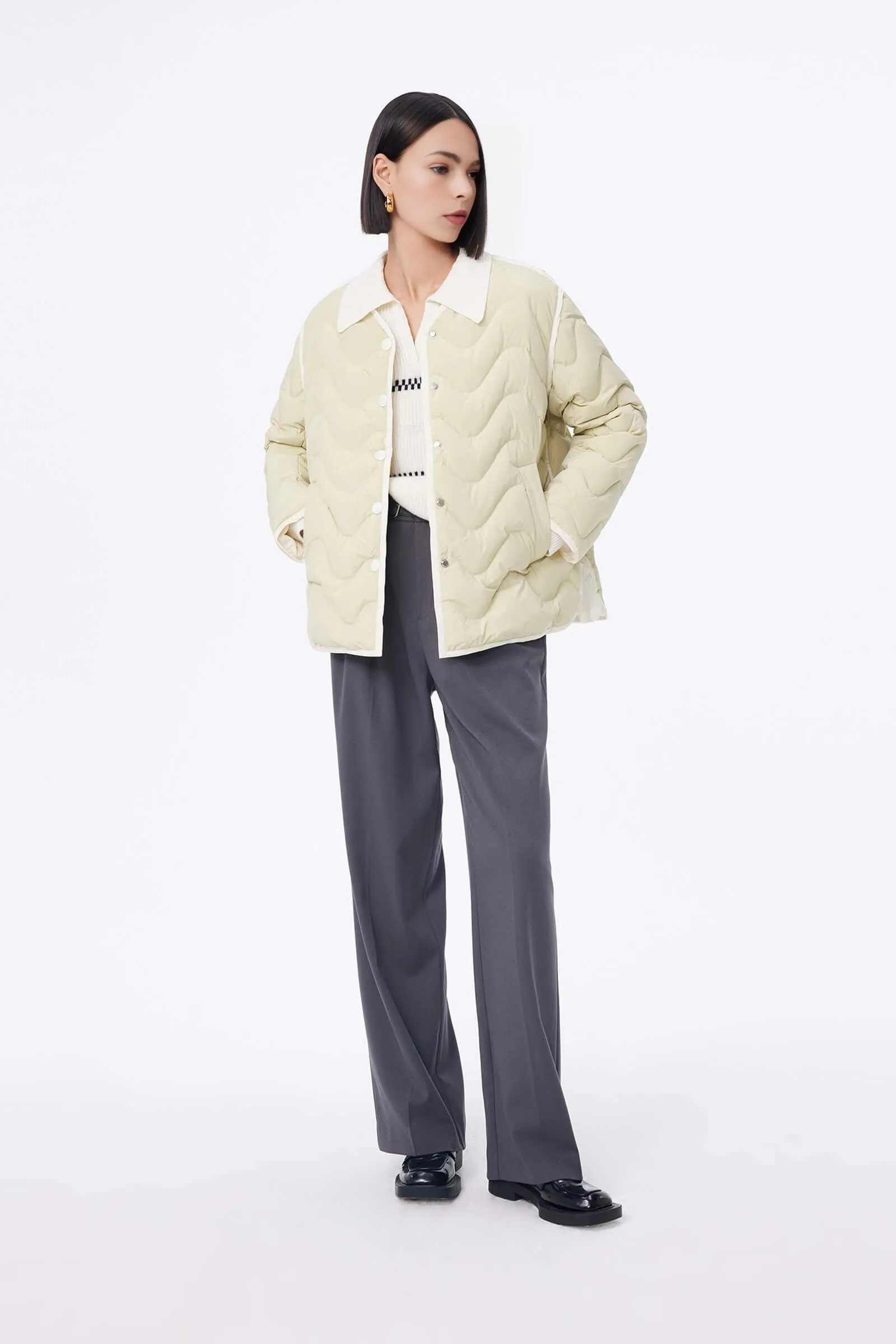 LILY Asymmetrical Suit-Style Casual Pants