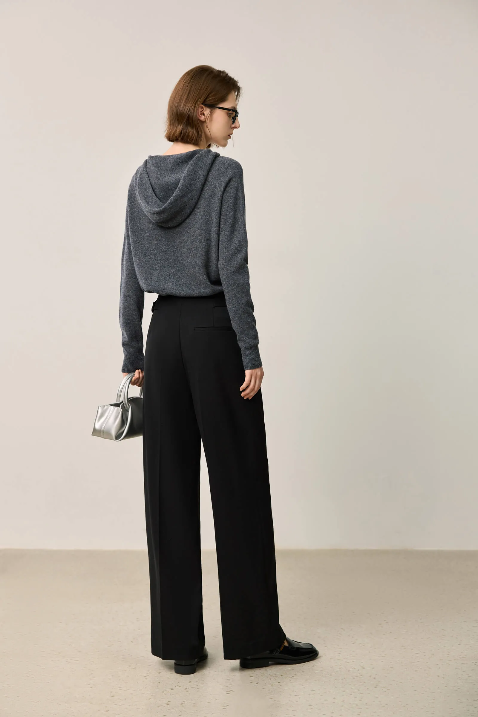 LILY Classic Black Wide-Leg Work Pants