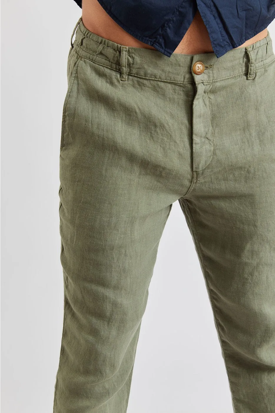 Lindye Linen Chino Kaki