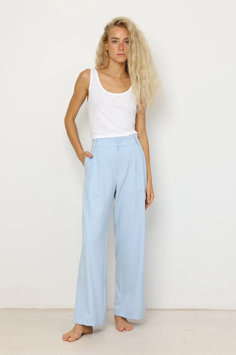 London Light Blue Pants