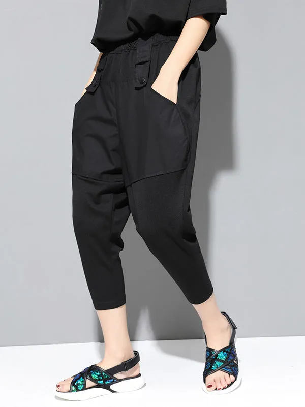 Loose Split-Joint Harem Pants