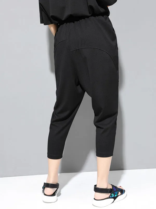 Loose Split-Joint Harem Pants