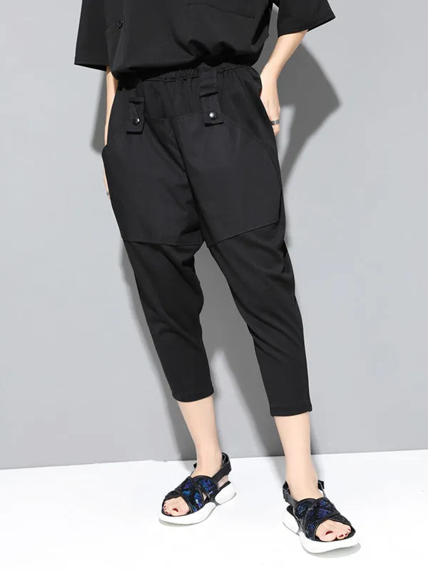 Loose Split-Joint Harem Pants