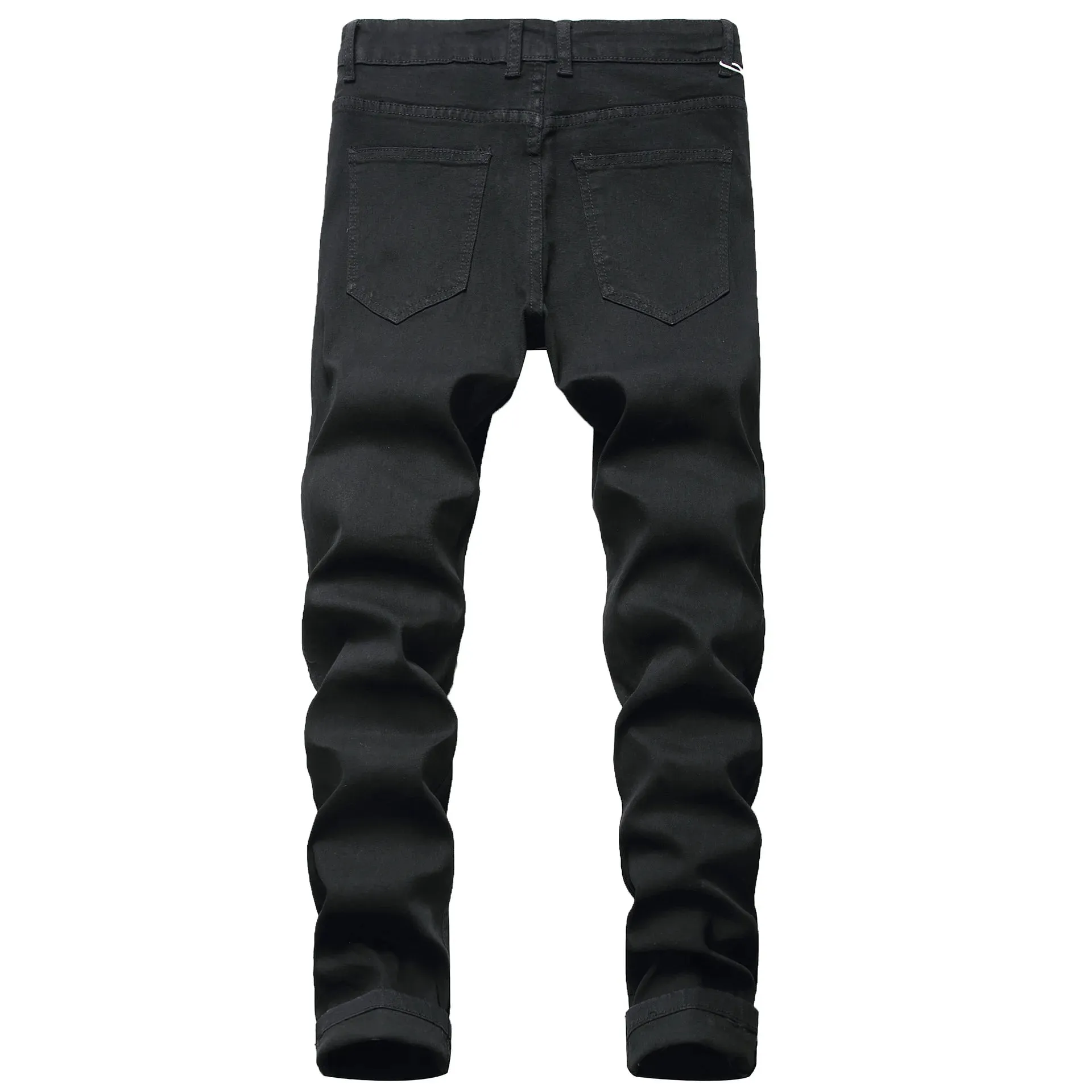 Men's Slim Fit Distressed Stretch Denim Jeans