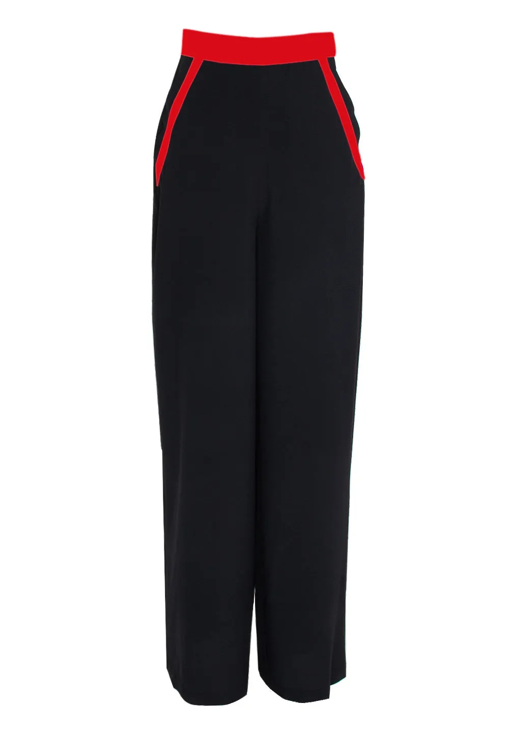 Monochrome - Black Pants (Red)