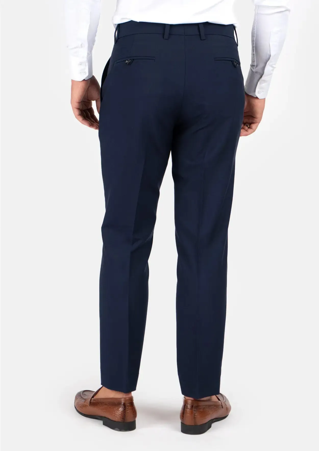 Navy Blue Stretch Pants