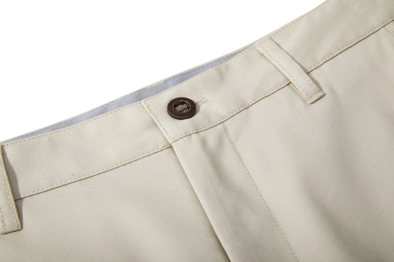 Nylon Cotton Stretch Casual Pants in Regular Fit