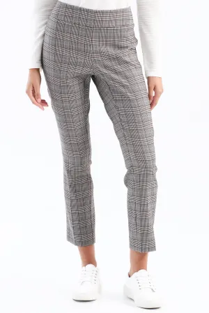 PLAID STRETCH PANTS