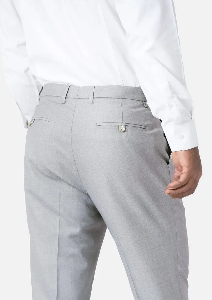 Powder Grey Twill Pants