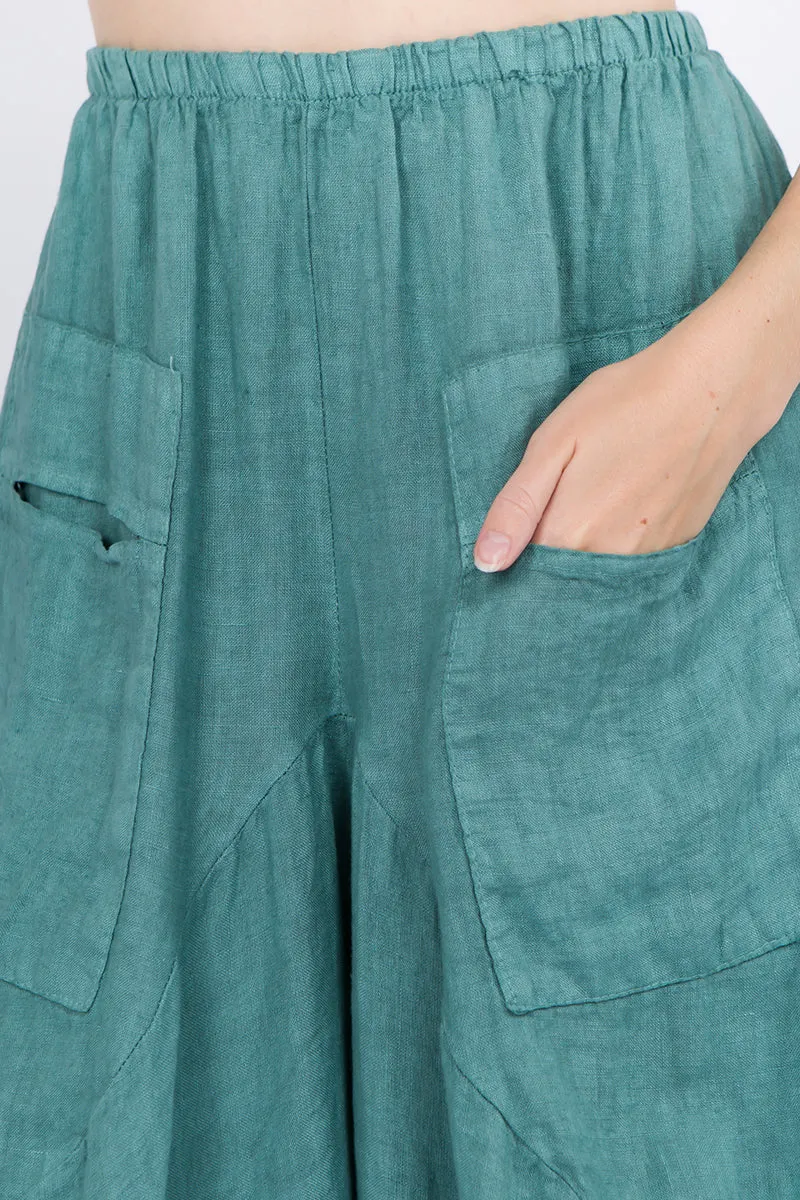 Raw Moda Italian Linen Pants Skirt