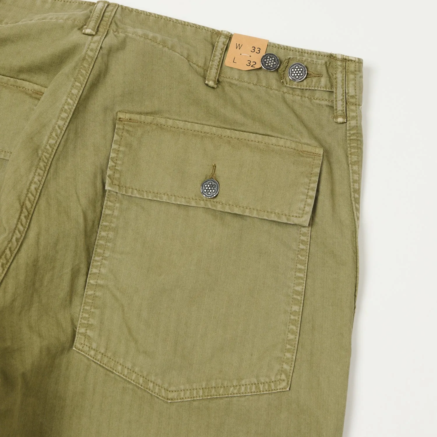 RRL Herringbone Army Trouser - Brewster Green