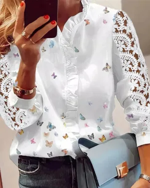 Sadie - Elegant Butterfly Blouse