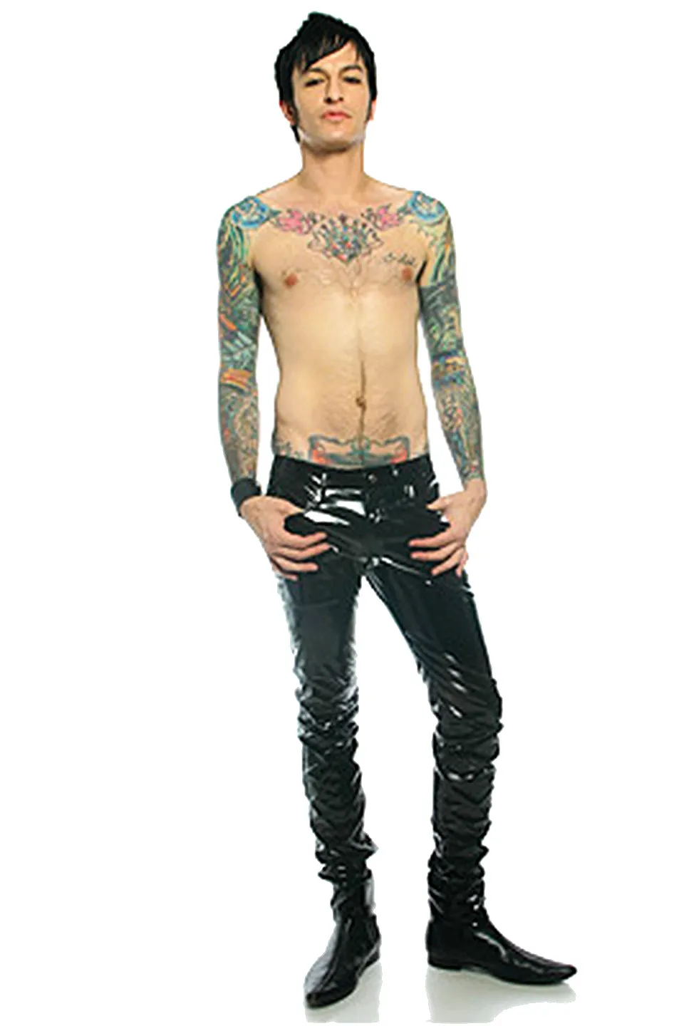 Skinny PVC Vinyl Stretch Jeans