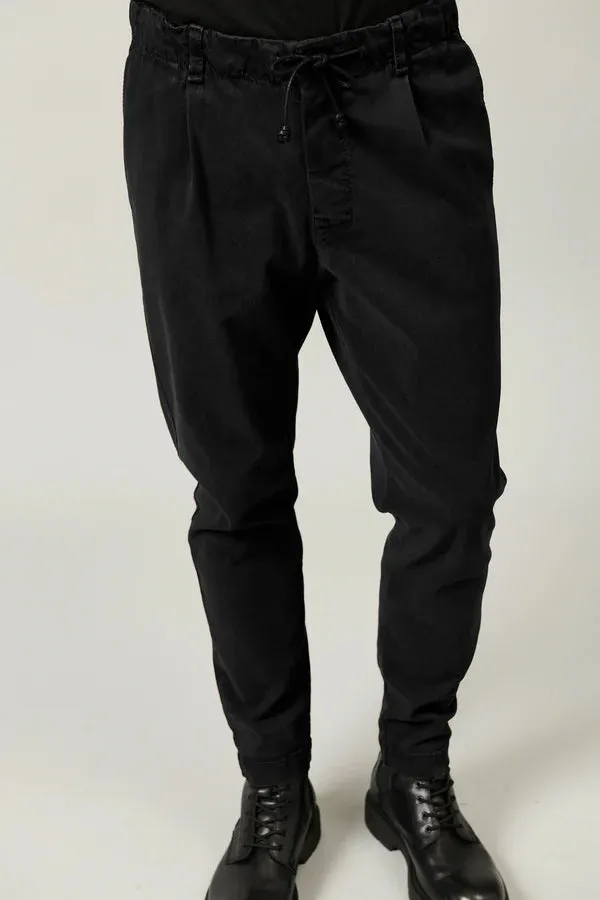 Stretch jogging pant loose-fit - BLACK