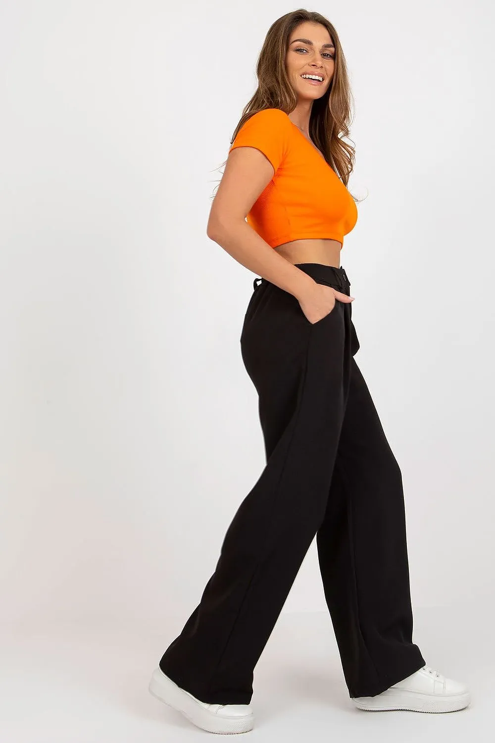 TEEK - Pleated Loose Leg Trousers